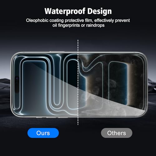 2+2 Pack compatible with iPhone 17 Pro Max Screen Protector Tempered Glass with Camera Lens Protector, Protection Film with Easy Installation Frame, 9H Hardness, Scratch Resistant, Case Friendly - size: iP17 Pro Max transparent