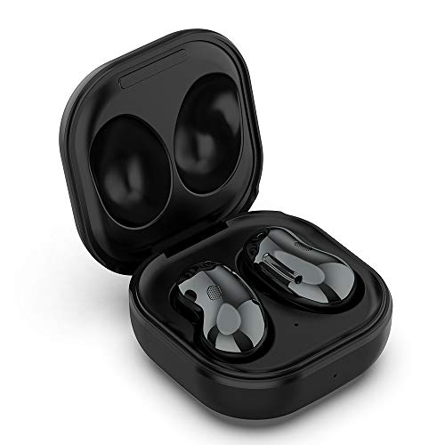 Wired Charging Case for Galaxy Buds Live SM-R180, Replacement Charger Case Cover with 3.3ft USB-C Cable for Samsung Galaxy Buds Live Earbuds (Black) - color: Black