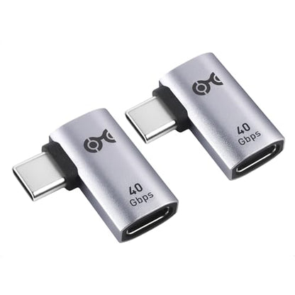 Cable Matters 2-Pack 40Gbps Flat Right Angle USB C Adapter - style: Flat Right Angle