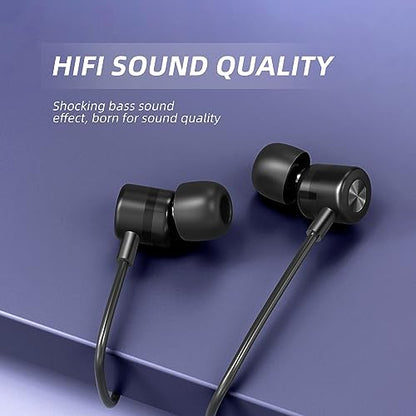 MORMOQUE EP-06 USB Type C Earbuds in-Ear Wired Earphones,Built-in HD Microphone Magnetic Headphones, Clear Sound Quality bass Noise Cancelling Ear Buds
