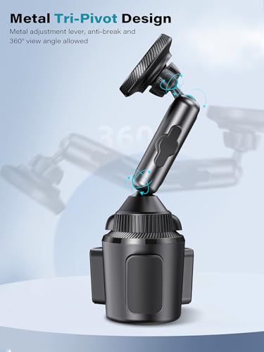 EXELIQ for Qi2 15W Magsafe Car Mount Charger, Magnetic Car Cup Phone Holder