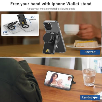 Grippopso for MagSafe Wallet Stand, Magnetic Wallet Stand Adjustable, Blue - color: Blue
