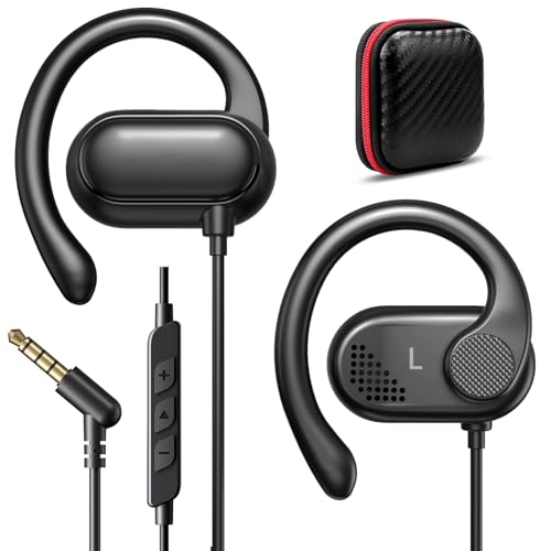 iMangoo 3.5mm Wired Earbuds Over the Ear Buds Open Earphones for Kids Women