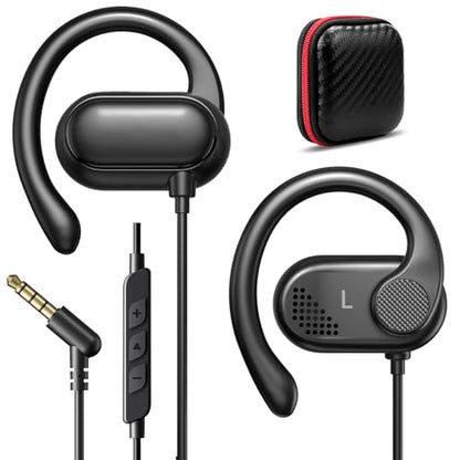 iMangoo 3.5mm Wired Earbuds Over the Ear Buds Open Earphones for Kids Women