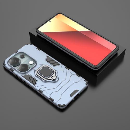 Max Power Digital Magnet Case for Xiaomi Redmi Note 13 Pro 4G / Poco M6 Pro 4G Shockproof Hard Phone Cover with Grip, Metal Ring Kickstand Bumper Shell [Compatible with Magnetic Car Mount] (Navy) - color: Navy, size: Xiaomi Redmi Note 13 Pro 4G/Poco M6 Pr
