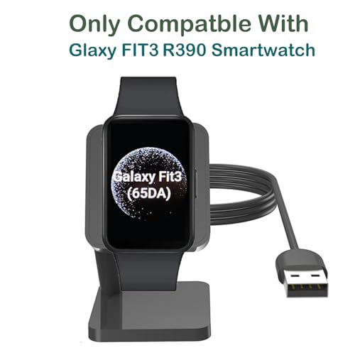 Charger Dock for Galaxy Fit 3, Magnetic Charging Stand Base with 3.3 Feet Charger Cable, Portable Charge Station Only Compatible with Galaxy Fit 3 Smartwatch