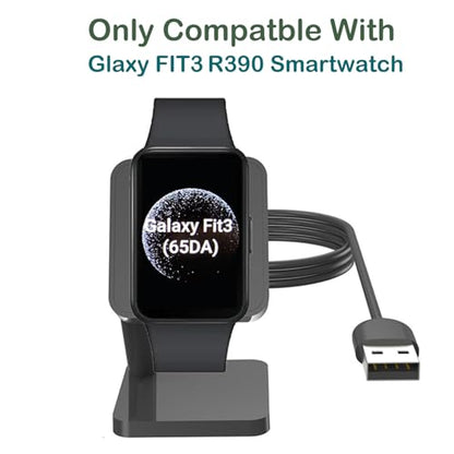 Charger Dock for Galaxy Fit 3, Magnetic Charging Stand Base with 3.3 Feet Charger Cable, Portable Charge Station Only Compatible with Galaxy Fit 3 Smartwatch