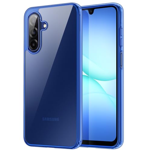 JETech Case for Samsung Galaxy A17, Anti-Yellowing, Blue | Shockproof Protection, Scratch Resistant Hard PC Back, Durable Transparent TPU Bumper - color: Blue, size: Galaxy A17