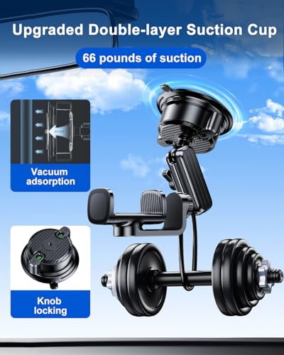 Suction Cup Mount for GoPro Camera Phone Holder Rotatable