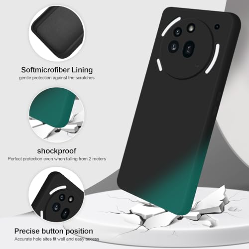 GiiYoon Silicone Case for Nothing Phone 3a Pro, Black - color: Black, size: Nothing Phone 3a Pro