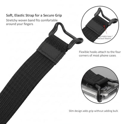 3 Pack Mobile Phone Security Hand Strap Holder for 5.2-7.5 Inch Smartphones Universal Drop Prevention Elastic Bundle Grip Belt for Kindle Phone 13/12/11/Xr/Xs Max and Other Smartphones