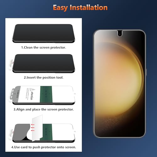 3 Pack for Samsung Galaxy S23 Plus Matte Anti-Glare Screen Protector, Flexible TPU Film Not Glass, Support Fingerprint Unlock, Scratch Resistant, Anti-Reflective Matte protection Film 1 - size: Galaxy S23 Plus
