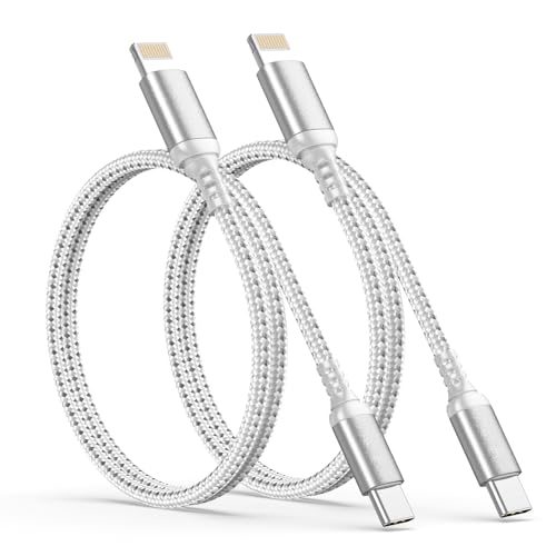 2FT USB C to Lightning iPhone Charger Cable, 2 Pack MFi Certified - size: 2ft