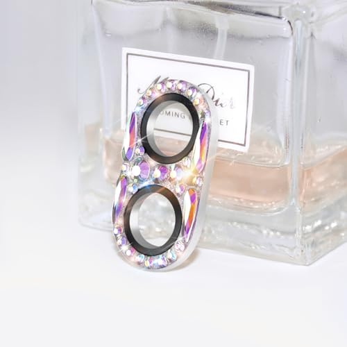 Bling Diamond Camera Lens Protector Compatible with iPhone 16 ＆ iPhone 16 Plus lens full Screen Protector with 3D Rhinestone Sparkle - size: iPhone 16 ＆ iPhone 16 Plus