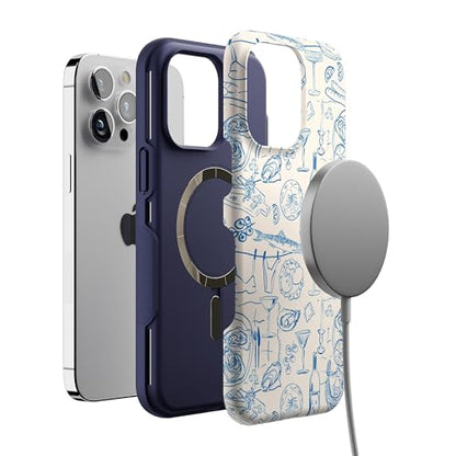 Casely iPhone 14 Pro Max Case | Dolce Vita | Amalfi Aperitivo | Bold Protective Design | Compatible with MagSafe - color: Dolce Vita | Amalfi Aperitivo