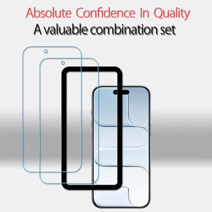 Anti Blue Light Screen Protector For iPhone Air Tempered Glass Film 2-Pack with Easy Alignment Tool