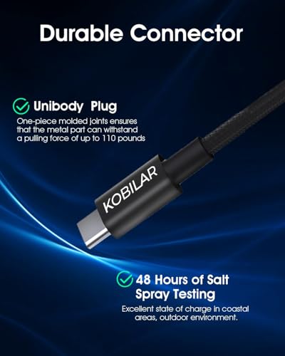 USB C to USB C Cable,60W 3A Fast Charging USB C Charger Cable (5 Pack-5ft*5),Type C to Type C Cable for iPhone17/16 Pro/Plus/ProMax/ipad Air 7/iPad Pro2024/Samsung S25(Black)