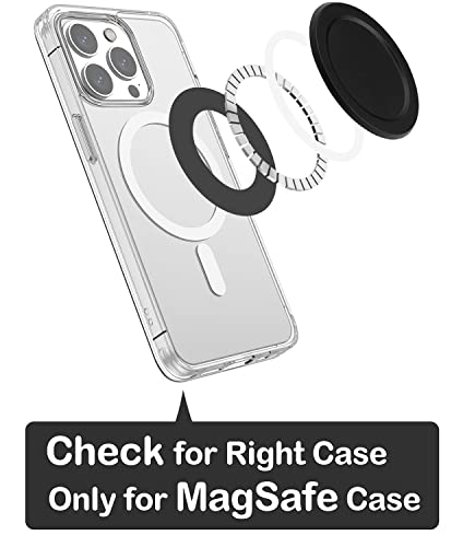 metisinno Magnetic Base Basic Compatible with PopSocket Phone Grips and iPhone MagSafe Cases, Black - color: Black, style: Base Basic