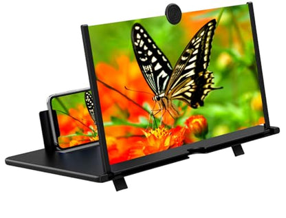 16 inch 3D HD Magnifying Screen Magnifier for Cell Phone - color: Black-16''