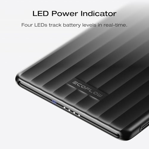EF ECOFLOW Rapid Magnetic Portable Charger, Ultra-Slim 5,000mAh Wireless Charging Power Bank, Magsafe-Compatible Battery Pack for iPhone 16/15/14/13/12 Series - color: Black