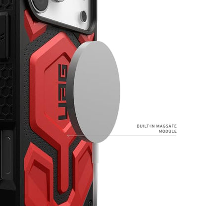URBAN ARMOR GEAR UAG Designed for iPhone 17 Pro Max Case Monarch Pro - Compatible with MagSafe Military Grade Protective Cover, Crimson - color: Monarch Pro - Crimson