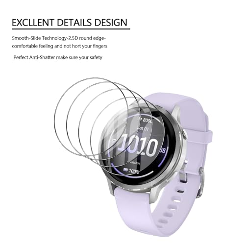 Anoowkoa 4 Pack Compatible with Garmin Venu 4/Gamin Venu 3S(41mm) Screen Protectors [Non-Glass] Premium Soft Film Full Coverage.High Definition.Scratch-resistant.drop-proof,Easy to install - color: Garmin Venu 4 41mm