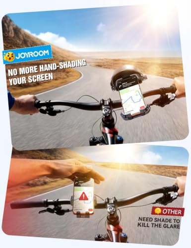 JOYROOM Bike Phone Holder Mount [Avoid Glare] Ebike Phone Holder Handlebar