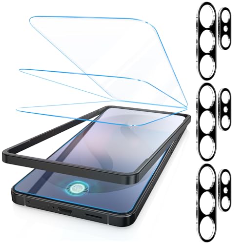 Fotbor [3+3 Pack Anti Blue Light Screen Protector for Samsung Galaxy S26 Ultra with 3 Pack Camera Lens Protector, [Alignment Frame] 9H Hardness, Easy Install, Ultrasonic Fingerprint Compatible - size: Samsung Galaxy S26 Ultra - 6.9 inch