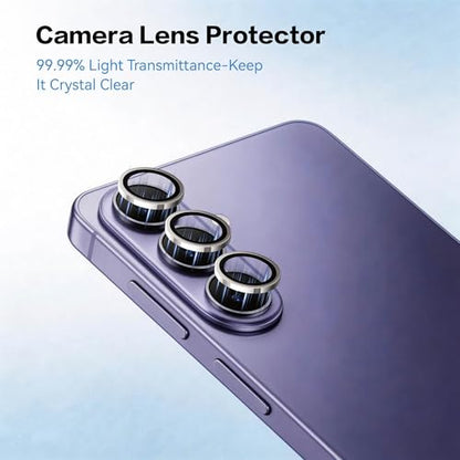 3+2+1 Pack Privacy Screen Protector Compatible for Samsung Galaxy S22 Plus, Tempered Glass with Camera Lens Protector & Phone Case, Easy Install Frame, 9H Hardness, Bubble-Free, Anti-Spy 28° Viewing Angle, Full Coverage, Case Friendly - size: Galaxy S22 P