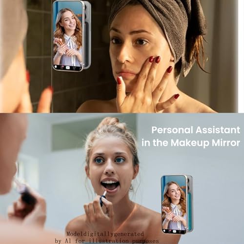 Rookii 2Pcs Suction Phone Holders Double-Sided,Hands-Free Silicone Suction Pad Sticky Phone Grip,Non Slip Case Sticky Pad Grip for Stand,Shower Mirror and Car Selfie (Black White) - color: black white