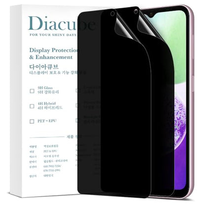 For Samsung Galaxy A24 27° Privacy Screen Protector [2-PACK] 6H Anti-Spy PET Film, Scratch Resistant, Easy Installation w/ Alignment Jig *Galaxy A series with optical fingerprint sensors do not support fingerprint unlocking with a privacy film on - size: