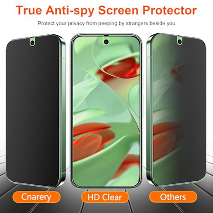 2 Pack for Google Pixel 9 Matte Privacy Screen Protector 6.3 Inch[Not Glass], Anti-Scratch, Anti-Glare, Support fingerprint Unlock - size: Google Pixel 9