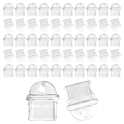 50 Pcs White Anti Dust Silicone Type C Charging Port, Dust Plug Set