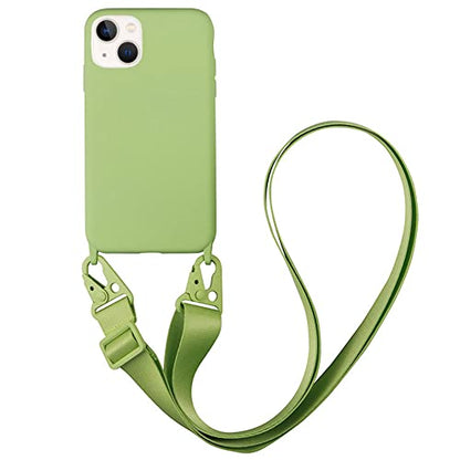 Compatible with iPhone 6/7/8/SE2/SE3,Crossbody Phone Case with Lanyard Cute Soft Silicone Case with Adjustable Shoulder Strap Shockproof Protector Compatible with Women Girls Green - color: Green, size: iPhone 6/7/8/SE2/SE3