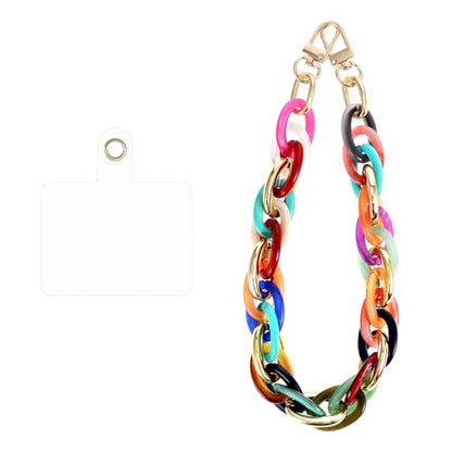Vin Beauty Phone Wrist Strap Acrylic Phone Charms Strap Detachable Phone Bracelet Charm Strap for Phone Case Cellphone Lanyard with Tether Tab Phone Charms Wrist Strap for Phone Case