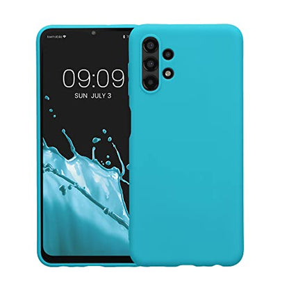 kwmobile Case Compatible with Samsung Galaxy A13 4G Case - Soft Slim Protective TPU Silicone Cover - Cool Glacier - color: Cool Glacier, size: Galaxy A13 4G