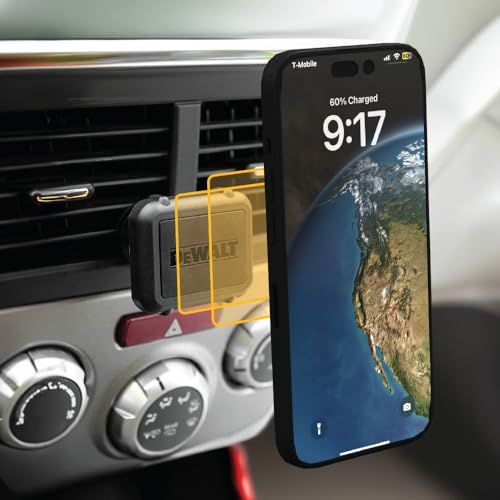 DEWALT Heavy Duty Magnetic Phone Holder for Car, Universal Air Vent