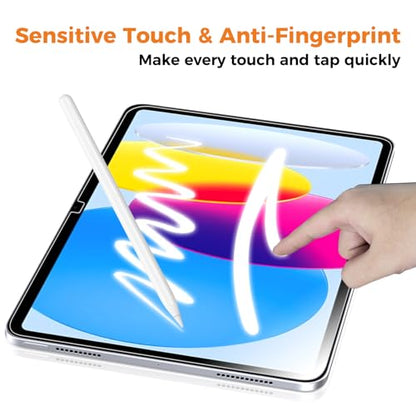 2 Pack iPad screen protector Tempered Glass with Application Tray, Screen Protector for iPad A16 2025 11th/10th Generation 2022 (11-In/10.9) Touch Sensitive Scratch Resistant Easy to Install - size: iPad (A16) 11th/10th Gen.(2025/2022)