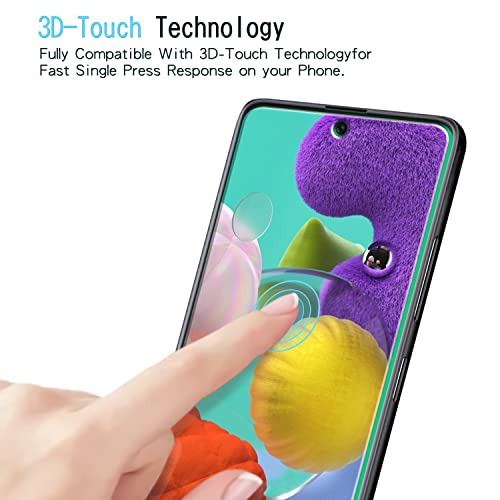 KAREEN 2 Pack Screen Protector for Samsung Galaxy A51, A51 5G, A51 5G UW - size: [Regular]Samsung A51