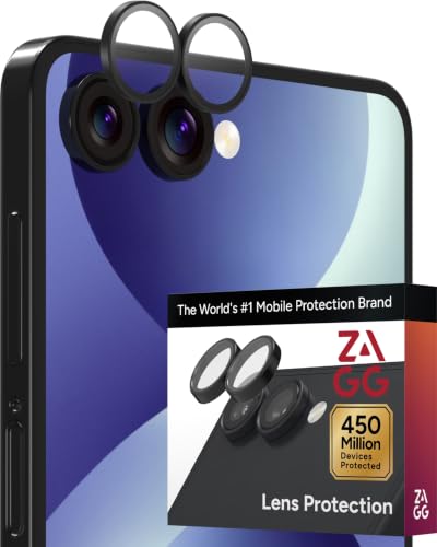 ZAGG Glass Elite Samsung Galaxy Z Flip8 Camera Lens Protector - color: Black, size: Samsung Galaxy Z Flip8