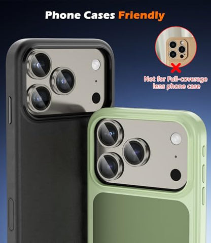 imluckies Camera Lens Protector for iPhone 17 Pro/iPhone 17 Pro Max - color: Gray