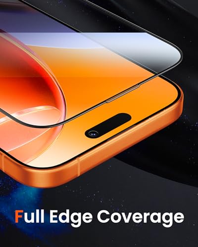 Mkeke for iPhone 17 Pro Max Screen Protector 3 Pack [9H+ Hardness] [Military-Grade Drop Protection] [Sensitive Touch] [Easy Installation] [HD Clear] Full Edge Coverage Tempered Glass - size: iPhone 17 Pro Max 6.9 Inch