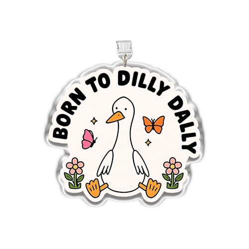 Born to Dilly Dally Dust Plug Charm, Kindle Charm, Acrylic Dust Plug Charms Type C or Lightning, Kindle Accessories Charms, Silly Goose Funny Gifts for Boy Girl (Type-C) - size: Type-C