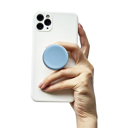 GRIPONG Cute Soft Silicone Cover Expandable Collapsible Mobile Phone Grip Stand Holder for Smartphone Tablet Cell Phone Accessory (Blue) - color: Blue