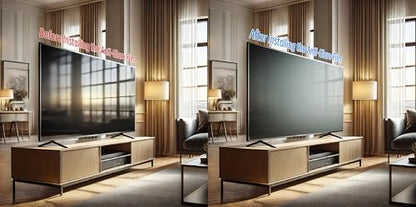 Anti-Glare Film for TV 55 Inch Anti-Blue Light Film Anti Glare TV Screen Protector Indoor Outdoor TV Glare Screen Frosted Film Anti-Reflection Rate Up To 90%