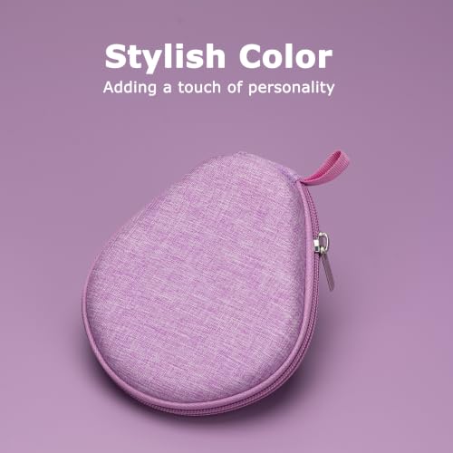 Ginsco Universal Bone Conduction Headphones Case Compatible with SHOKZ New OpenRun Pro 2/Pro 2 Mini/OpenRun/OpenSwim Open-Ear Sport Headphones, Compatible with CXK/Raycon/MRYTKY/Ogogrs etc (Purple) - color: Purple