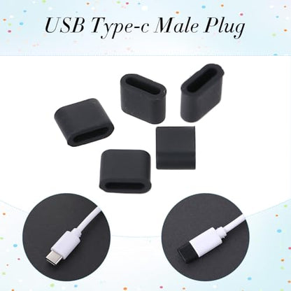 30Pcs 6 Type Silicone Anti Dust Cover USB Cover Port Plug Caps