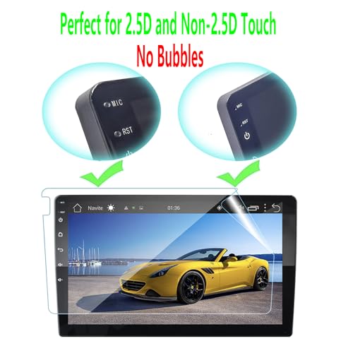 2PCS 9 Inch Nano Soft Film Screen Protector for Android Car Stereo Radio - size: 9 Inch x 2 PCS