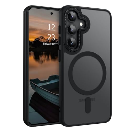 GUAGUA for Samsung Galaxy A14 Case Compatible With MagSafe Magnetic Slim Translucent Matte Skin Feeling Shockproof Protective Anti-Scratch for A14 5G/4G, Black - color: Black, size: for Samsung A14 4G/5G
