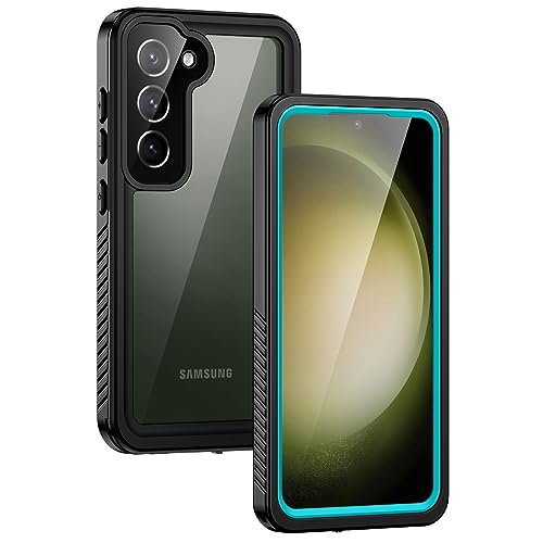Lanhiem for Samsung Galaxy S23 Case, IP68 Waterproof Dustproof, Built-in Screen Protector, Rugged Full Body Shockproof Protective Cover for Galaxy S23 5G 6.1 Inch, Blue+Black - color: Blue, size: for Galaxy S23